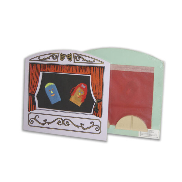 Teatro de títeres Mini (con 2 títeres para dedo)