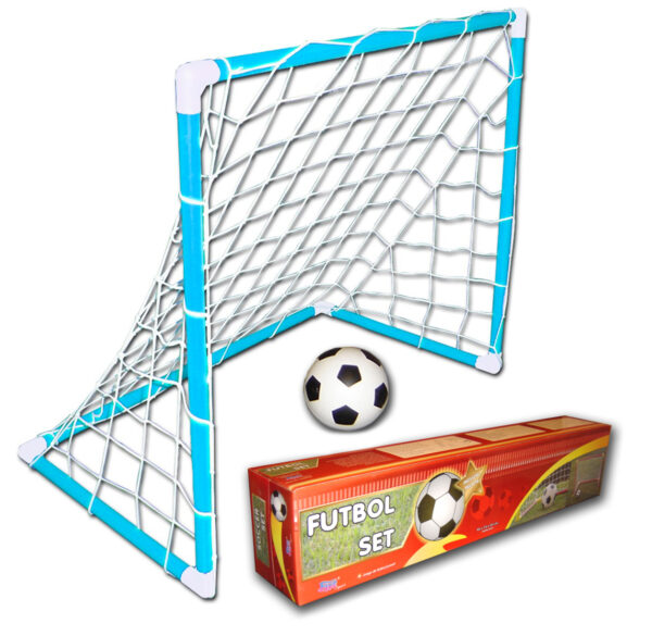 Arco de fútbol infantil con pelota (c/caño de 2,5 cm de diámetro)